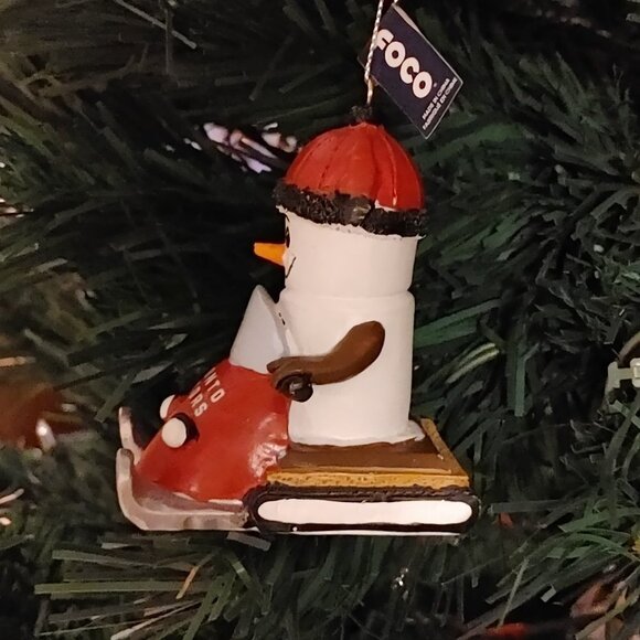 TORONTO RAPTORS TEAM ORNAMENT Smores Snowman BNWT NBA FOCO Official - Picture 2 of 5